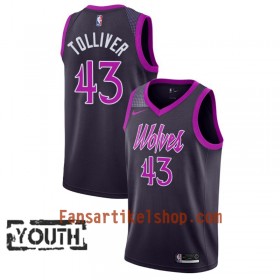 Minnesota Timberwolves Trikot Anthony Tolliver 43 2018-19 Nike City Edition Lila Swingman - Kinder